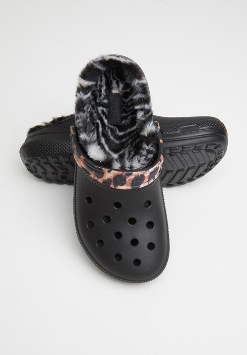 Crocs - Classic lined animal remix clog - black