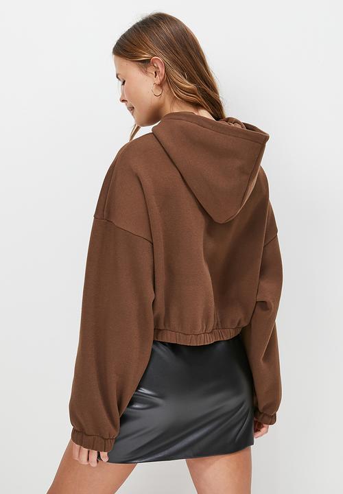 Blake - Zip up hoodie - chocolate