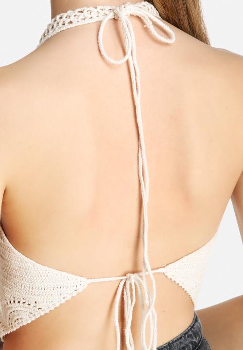 Goldie - Strange Ways Crochet Halterneck Top