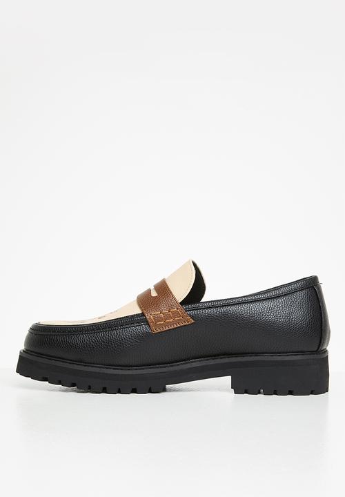 Jonathan D - J penny moccasin sailor - black & brown