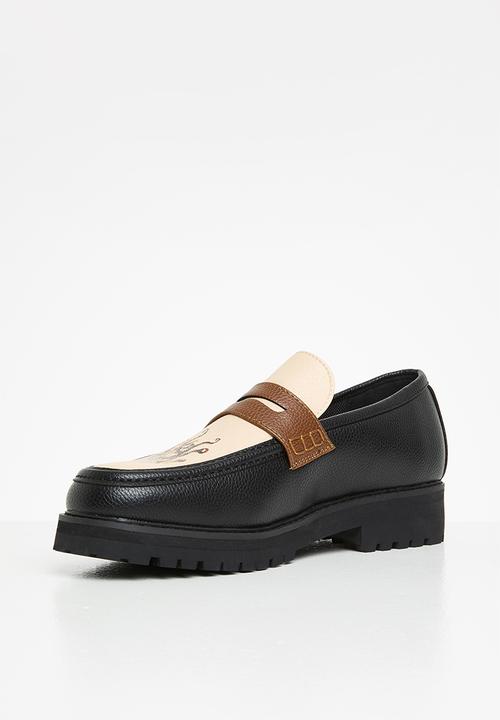 Jonathan D - J penny moccasin sailor - black & brown