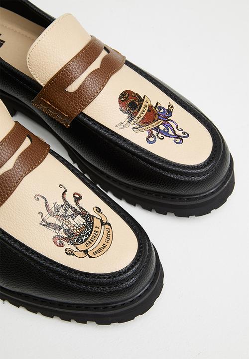 Jonathan D - J penny moccasin sailor - black & brown