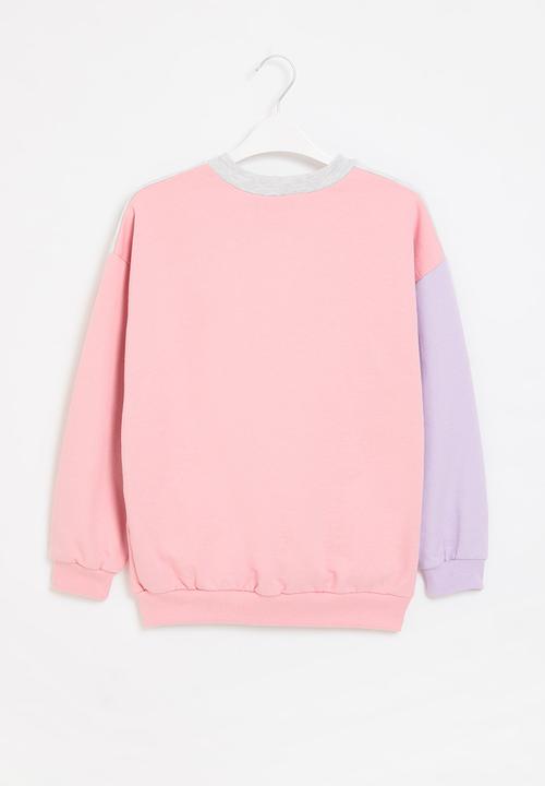 Superbalist - Colour block sweat top - multi 