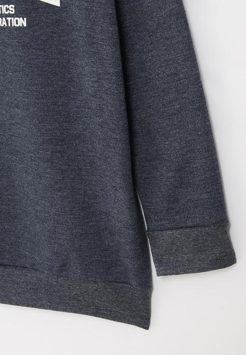Superbalist - Boys nasa crew graphic sweatshirt - navy