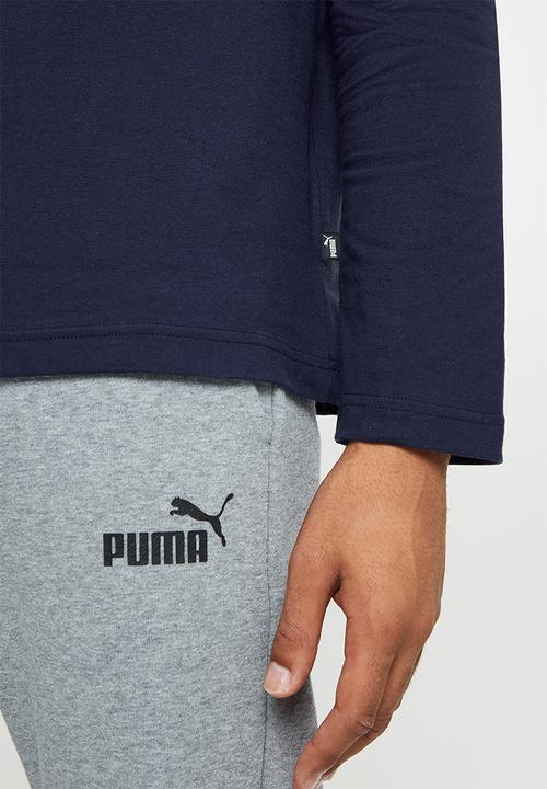 PUMA - Essential Small Logo long sleeve Tee - Navy