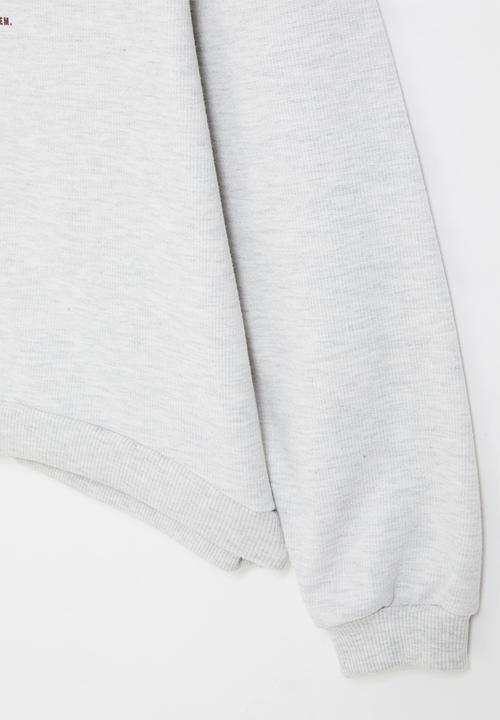 Rebel Republic - Printed sweat top - mauve & grey 
