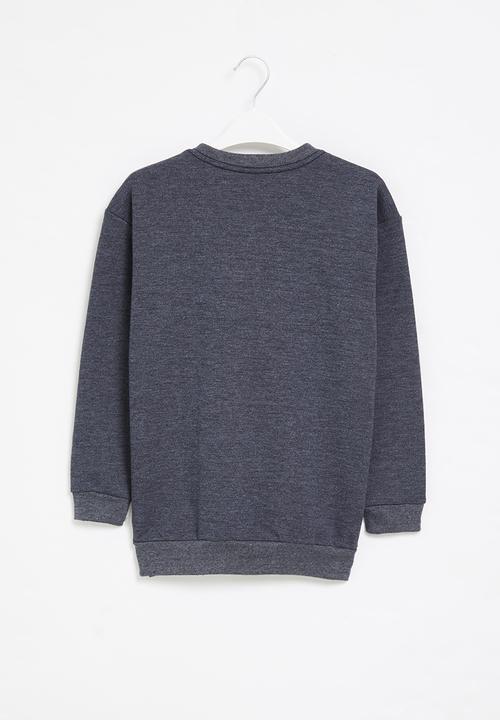Rebel Republic - Boys crew graphic sweatshirt - navy