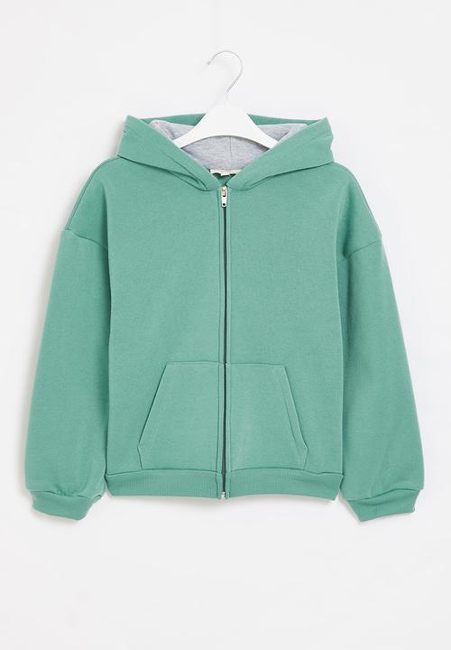 Superbalist Kids - Zip through hoodie - teal