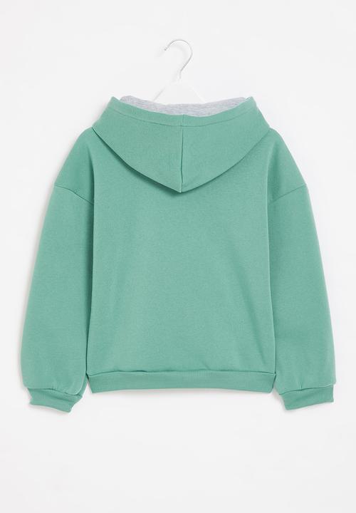 Superbalist Kids - Zip through hoodie - teal