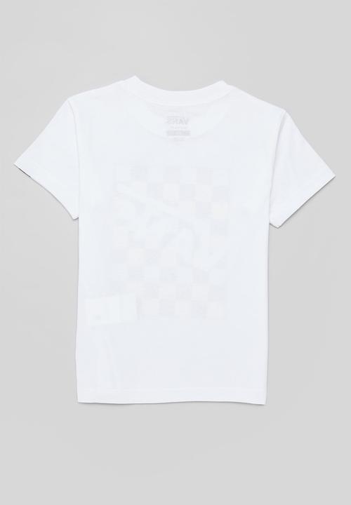 Vans - Dyed blocks short sleeve boys - white