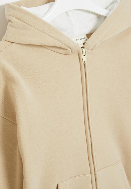 Superbalist Kids - Zip through hoodie - beige