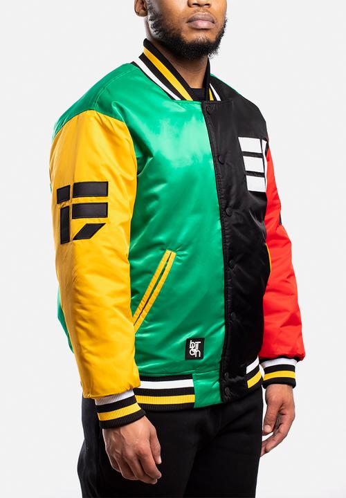 Butan - Aluta colourblocked letterman jacket - multi