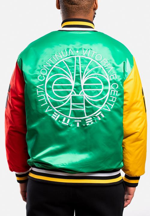 Butan - Aluta colourblocked letterman jacket - multi