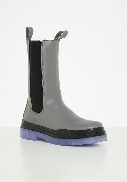 Public Desire - Winter chelsea boot - grey 