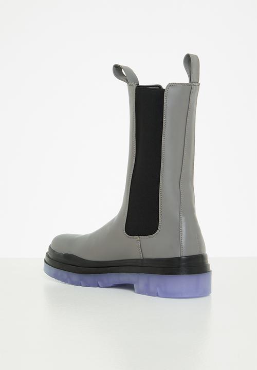 Public Desire - Winter chelsea boot - grey 