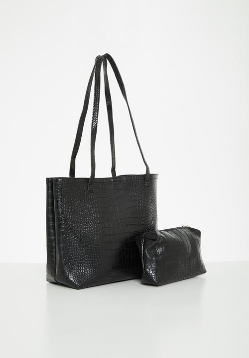 edit - Monet tote bag - black