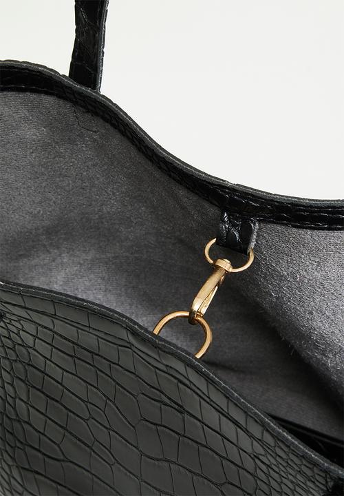 edit - Monet tote bag - black