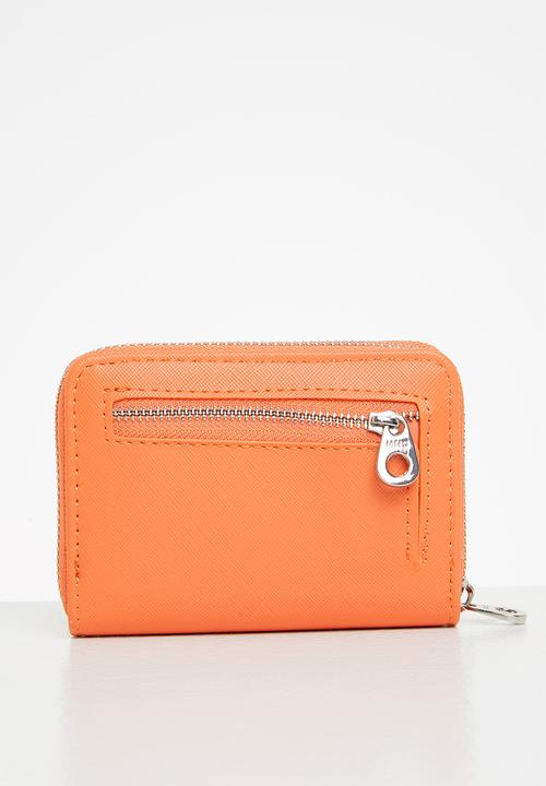 MANGO - Saffiano-effect wallet - orange