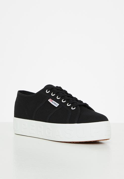 SUPERGA - 2790 shiny 3d lettering - 999 black