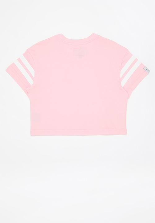 Aca Joe - Aca joe embroidered applique cropped boxy tee - pink
