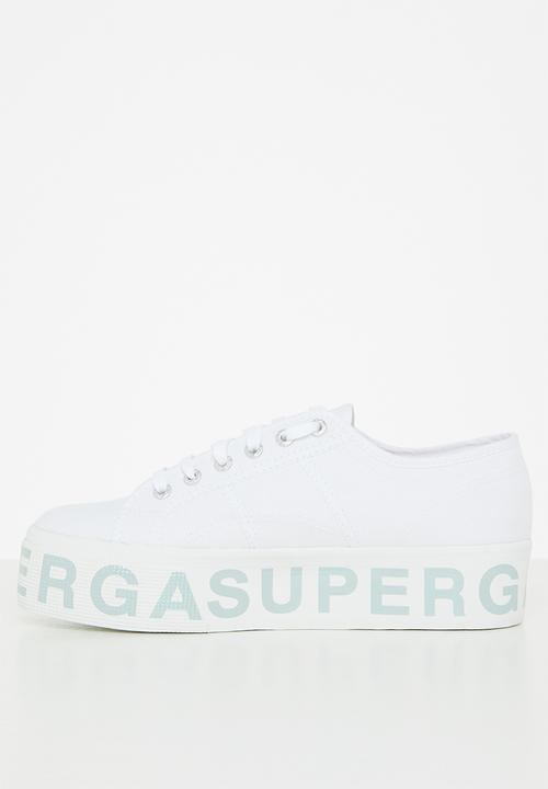 SUPERGA - 2790 platform lettering - ah6 white iceburg green