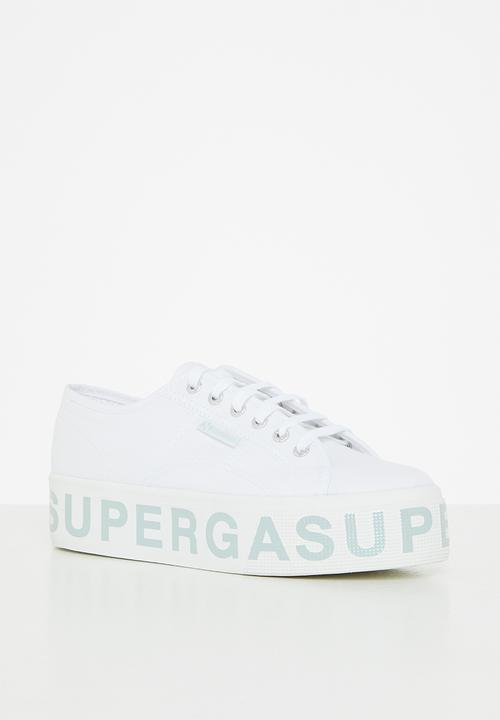 SUPERGA - 2790 platform lettering - ah6 white iceburg green