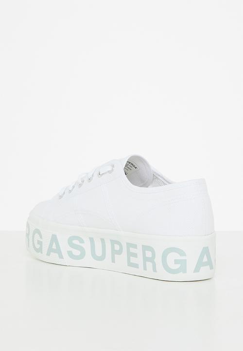 SUPERGA - 2790 platform lettering - ah6 white iceburg green