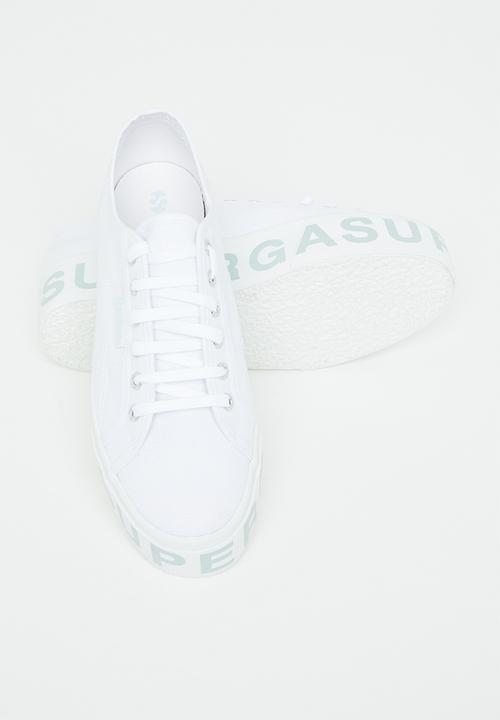 SUPERGA - 2790 platform lettering - ah6 white iceburg green