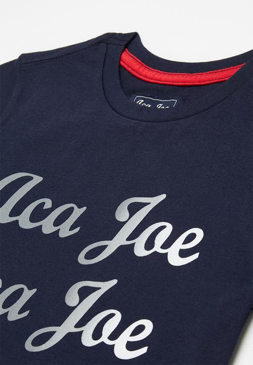 Aca Joe - Aca joe printed core crew tee - navy