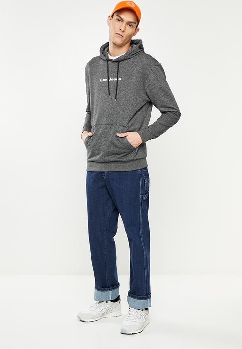 Lee  - Classic logo hoodie - black jaspe