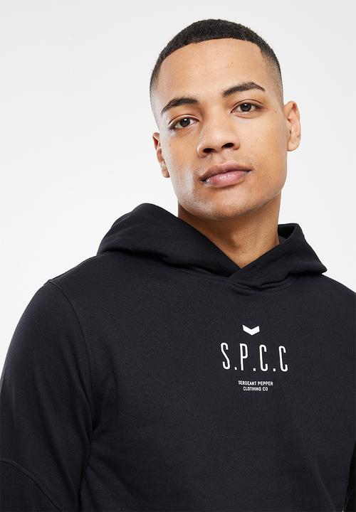 S.P.C.C - Myers regular fit pullover hoodie  - black