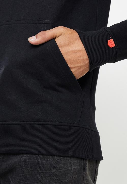 S.P.C.C - Myers regular fit pullover hoodie  - black