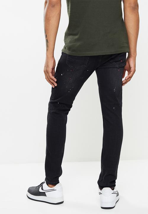 S.P.C.C - Mariana trench fit super skinny jeans - black