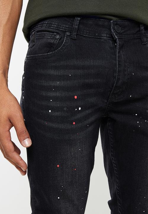 S.P.C.C - Mariana trench fit super skinny jeans - black