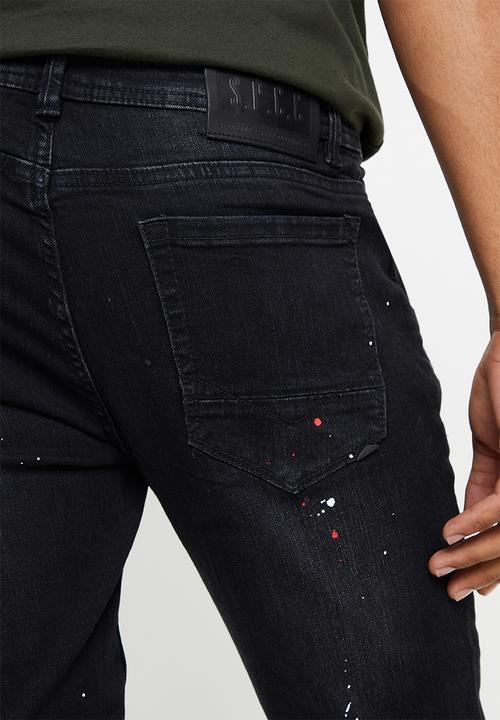 S.P.C.C - Mariana trench fit super skinny jeans - black