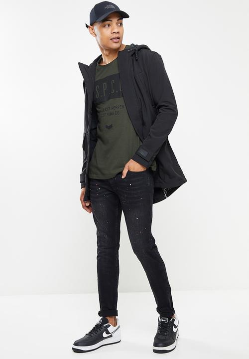 S.P.C.C - Mariana trench fit super skinny jeans - black