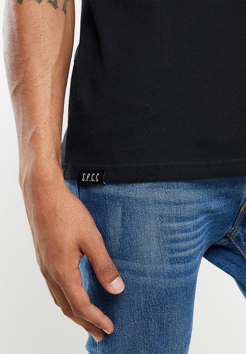 S.P.C.C - Zayne regular fit straight hem tee  - black
