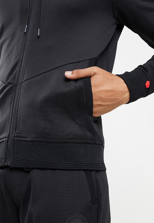 S.P.C.C - Fowler regular fit zip through hoodie  - black