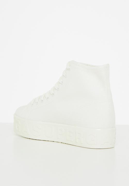 SUPERGA - 2705 shiny lettering - ab7 total white avorio