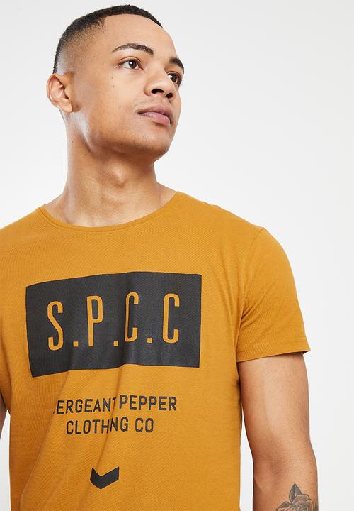 S.P.C.C - Zayne regular fit straight hem tee  - tumeric
