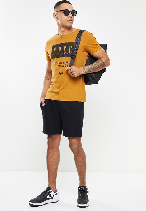 S.P.C.C - Zayne regular fit straight hem tee  - tumeric