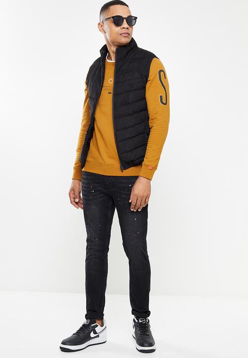S.P.C.C - Haynes regular fit crew neck sweat  - tumeric
