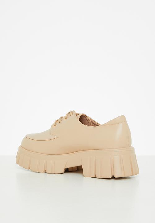 Seduction - Chunky lace up derby - neutral