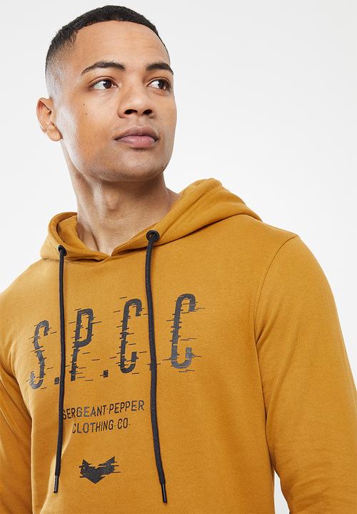 S.P.C.C - Nolan regular fit pullover hoodie  - tumeric