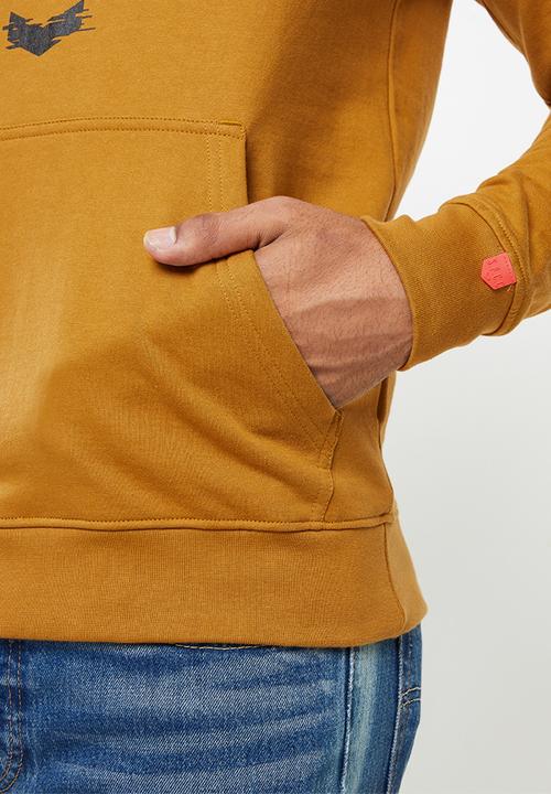 S.P.C.C - Nolan regular fit pullover hoodie  - tumeric