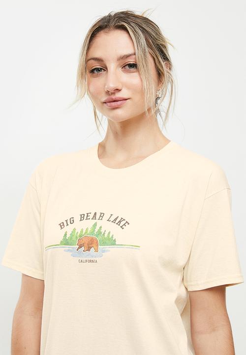 Daisy Street - Bear lake tyler tee - natural