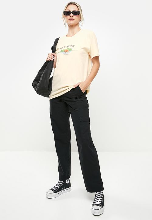 Daisy Street - Bear lake tyler tee - natural