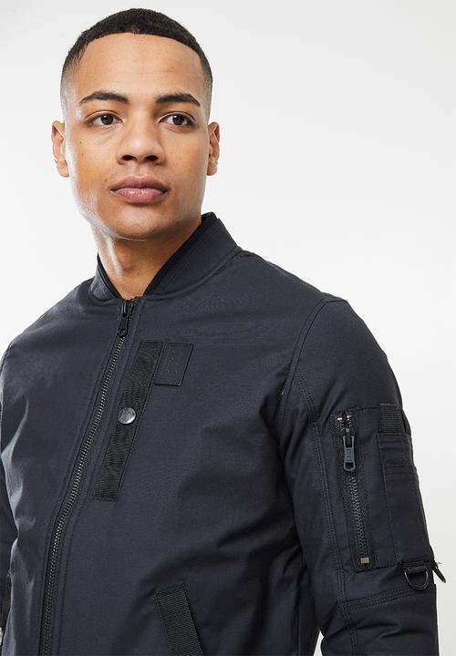 S.P.C.C - Godwin regular fit bomber jacket  - black