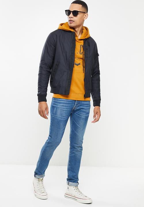 S.P.C.C - Godwin regular fit bomber jacket  - black