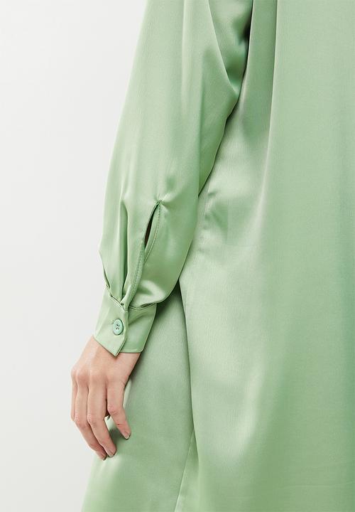 Daisy Street - Oversized shirt dress - green